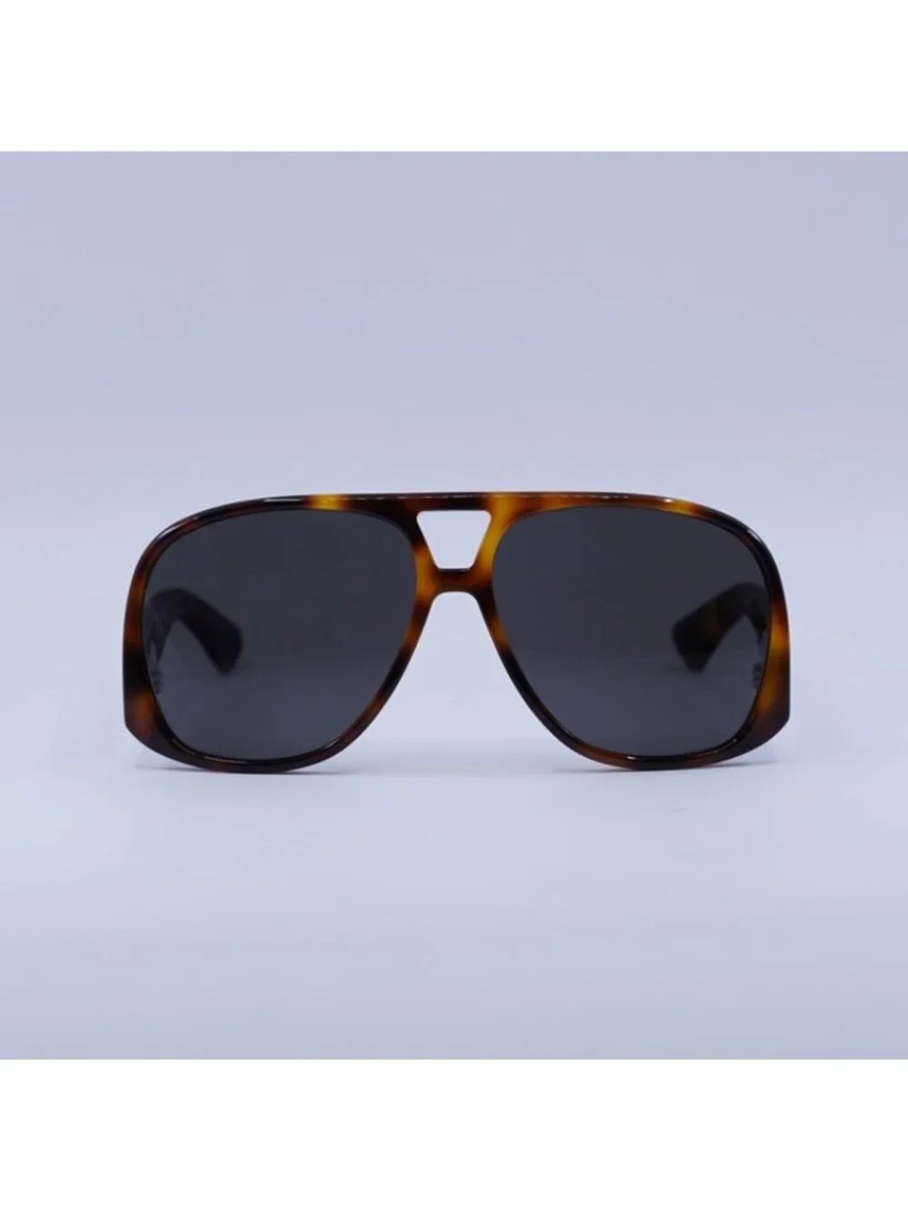 Saint Laurent SL652 SOLACE 003 Sunglasses Havana Aviator Frame, Grey Lenses